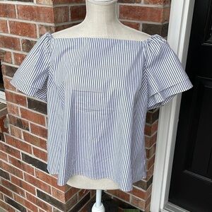 Apt.9 Off‎ The Shoulder Stripe Cottage Core Top